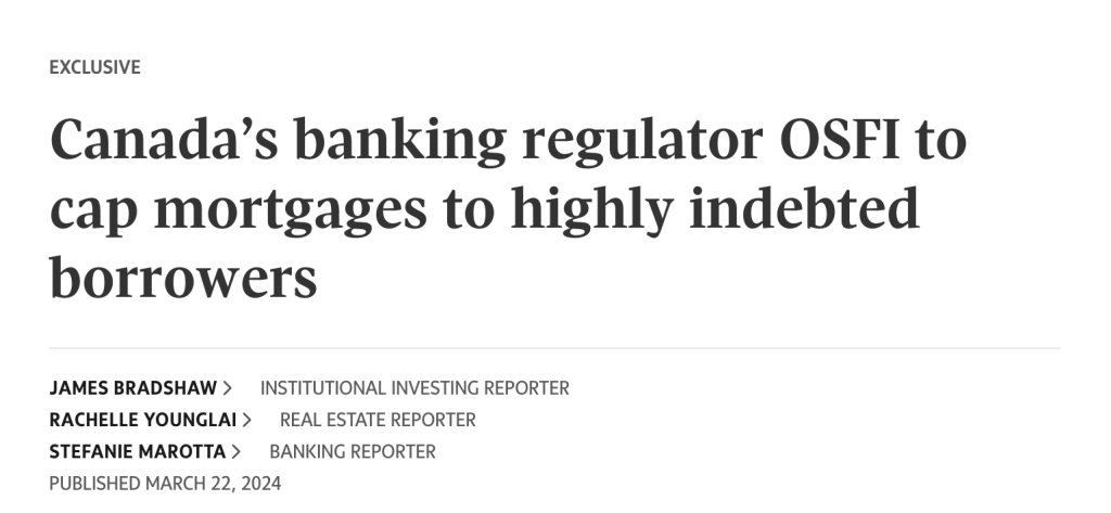 globe and mail headline